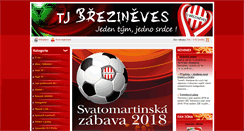 Desktop Screenshot of brezinevesfotbal.cz